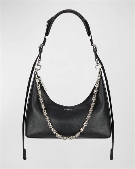 Givenchy Small Moon Cutout Hobo Bag with Sporty Strap